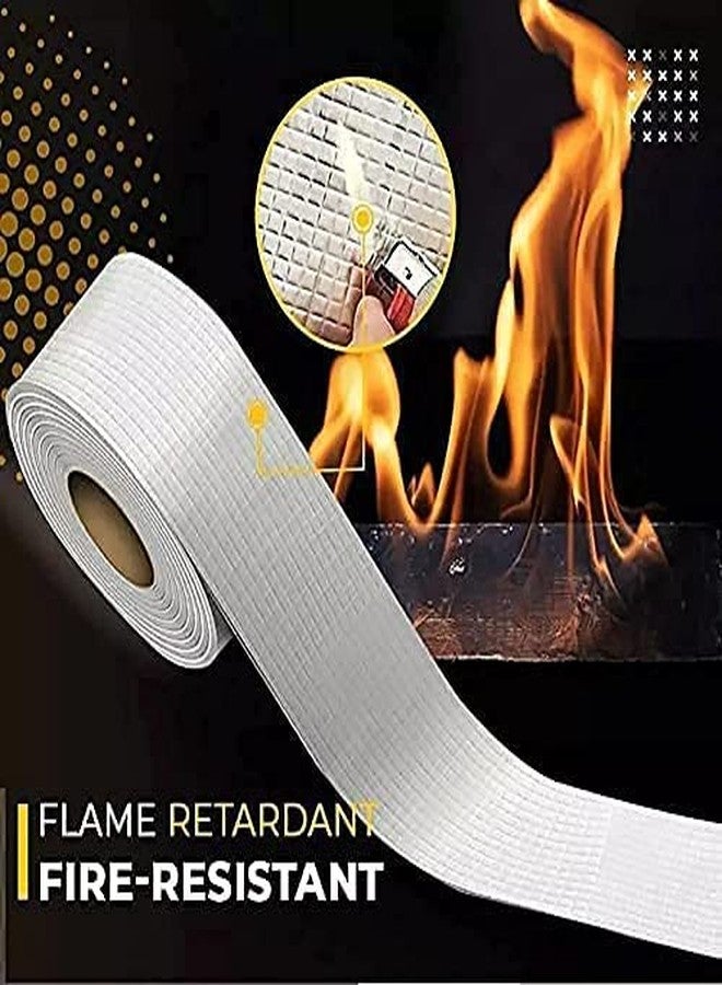 Styxon Aluminium Duct Repair Tape Professional Waterproof Butyl Rubber Tape External Aluminium Foil Suitable for Roof Leak, Surface Crack, Window Sill Gap, Pipe Rupture (2'' in x 5 Meter) (1 Psc) - Image 3